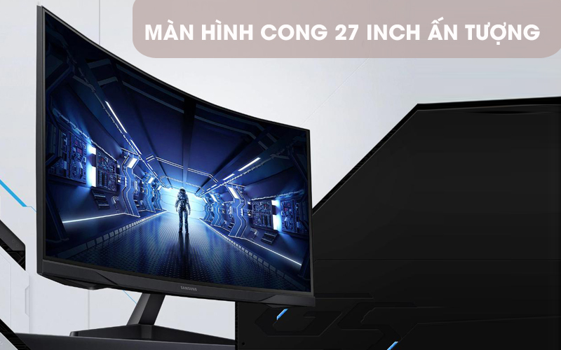 Màn hình cong độc đáo - LCD Samsung Gaming 27 inch WQHD 144Hz 1ms/HDR10 (LC27G55TQWEXXV)