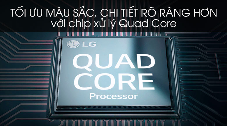 Bộ xử lý Quad Core - Smart Tivi LG 4K 49 inch 49SM8100PTA 