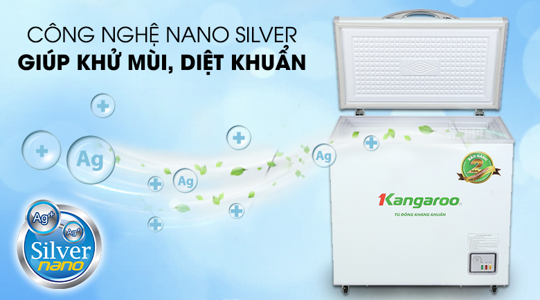 Tủ đông Kangaroo 140 lít KG 265NC1 - Công nghệ Nano Sliver